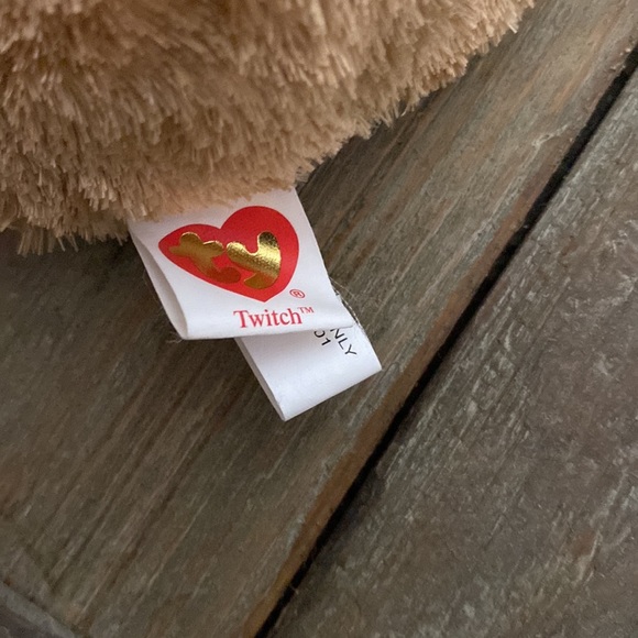Ty Beanie Babies Baby Twitch the Guinea Pig Rare Vintage Collectible Plush Fuzzy - Picture 5 of 5